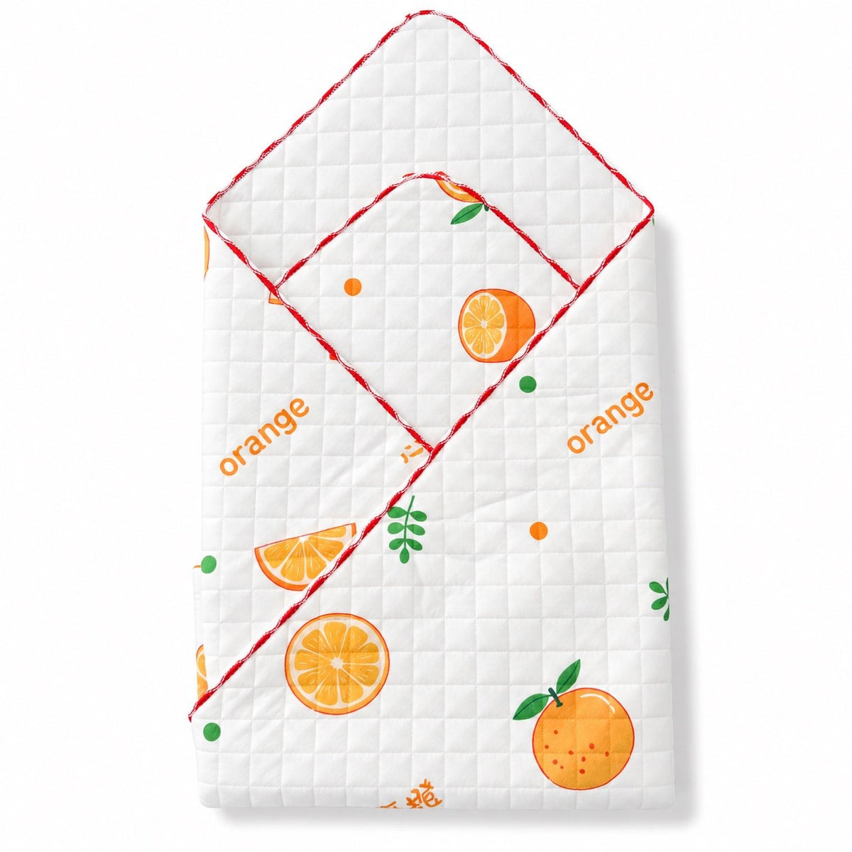 Orange -2 layer Blanket 85*85cm