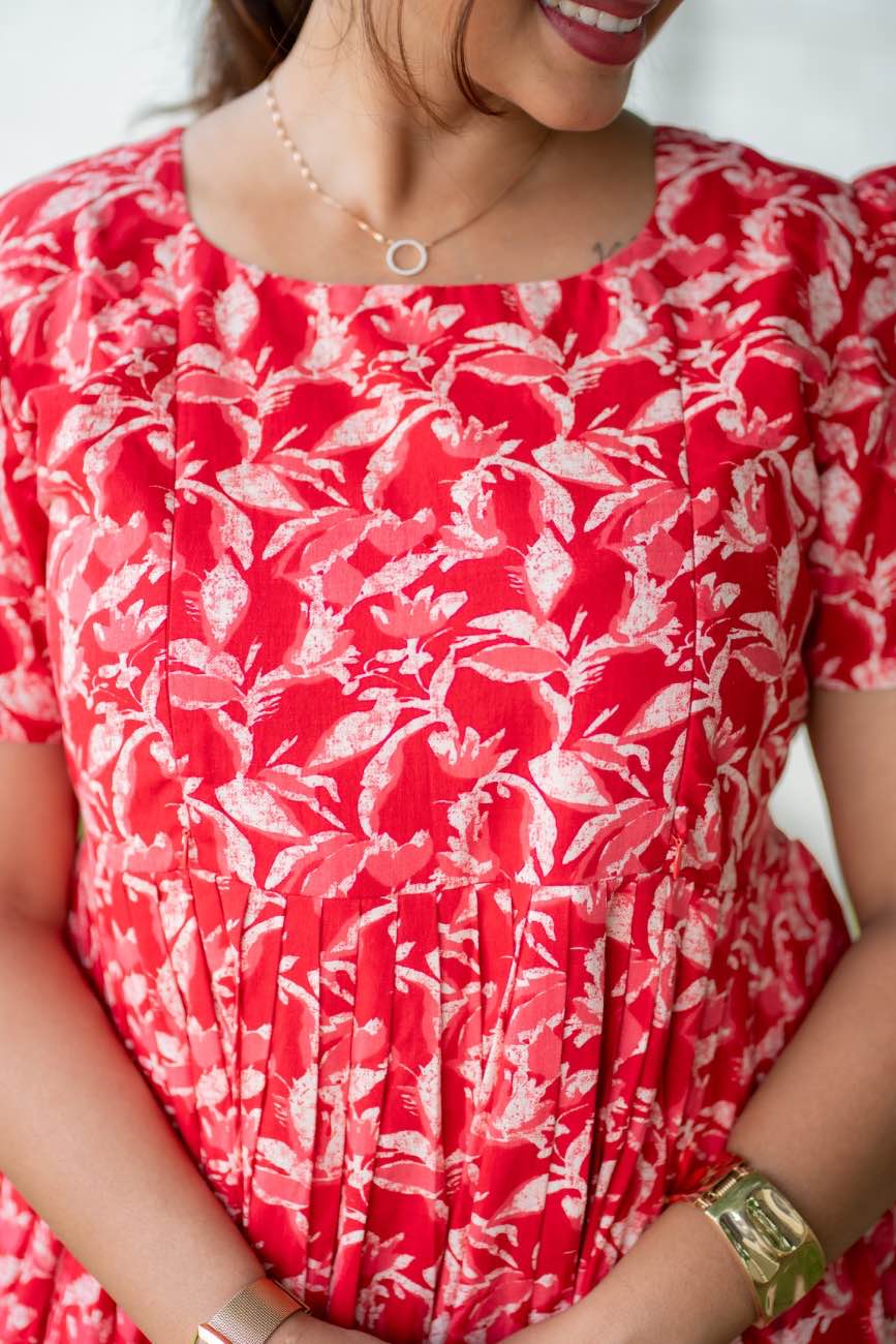 Scarlet Bloom maternity dress full length