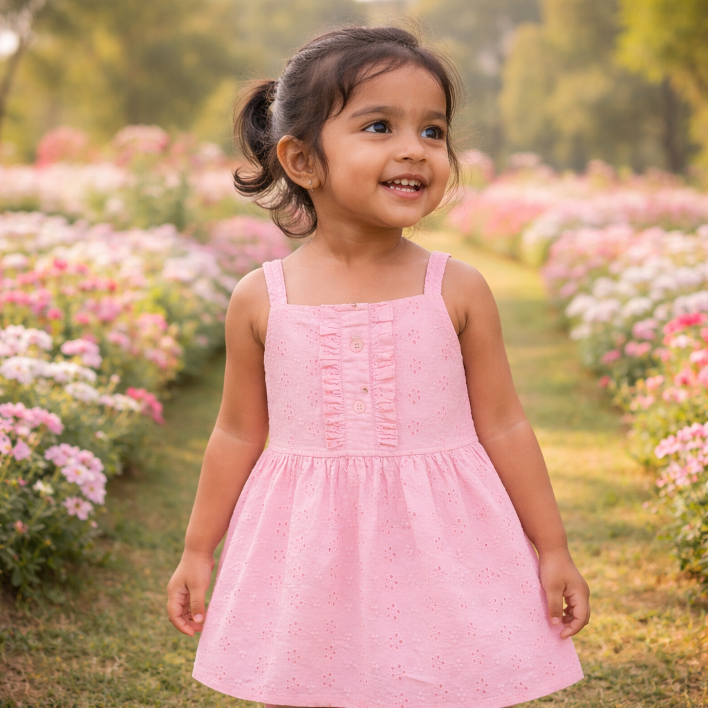 Hakoba Frock - Pink