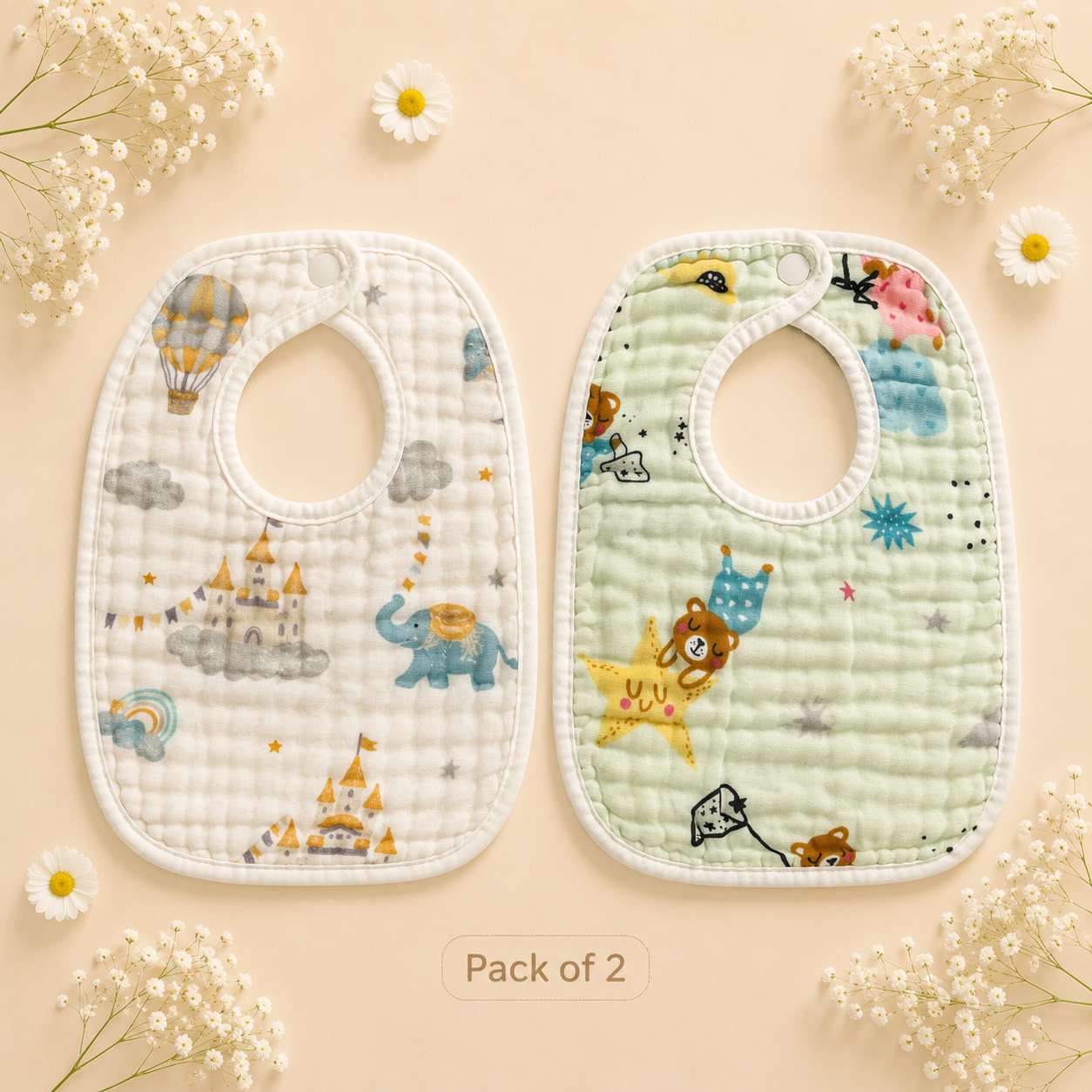 Bibs - air balloon Pack of 2