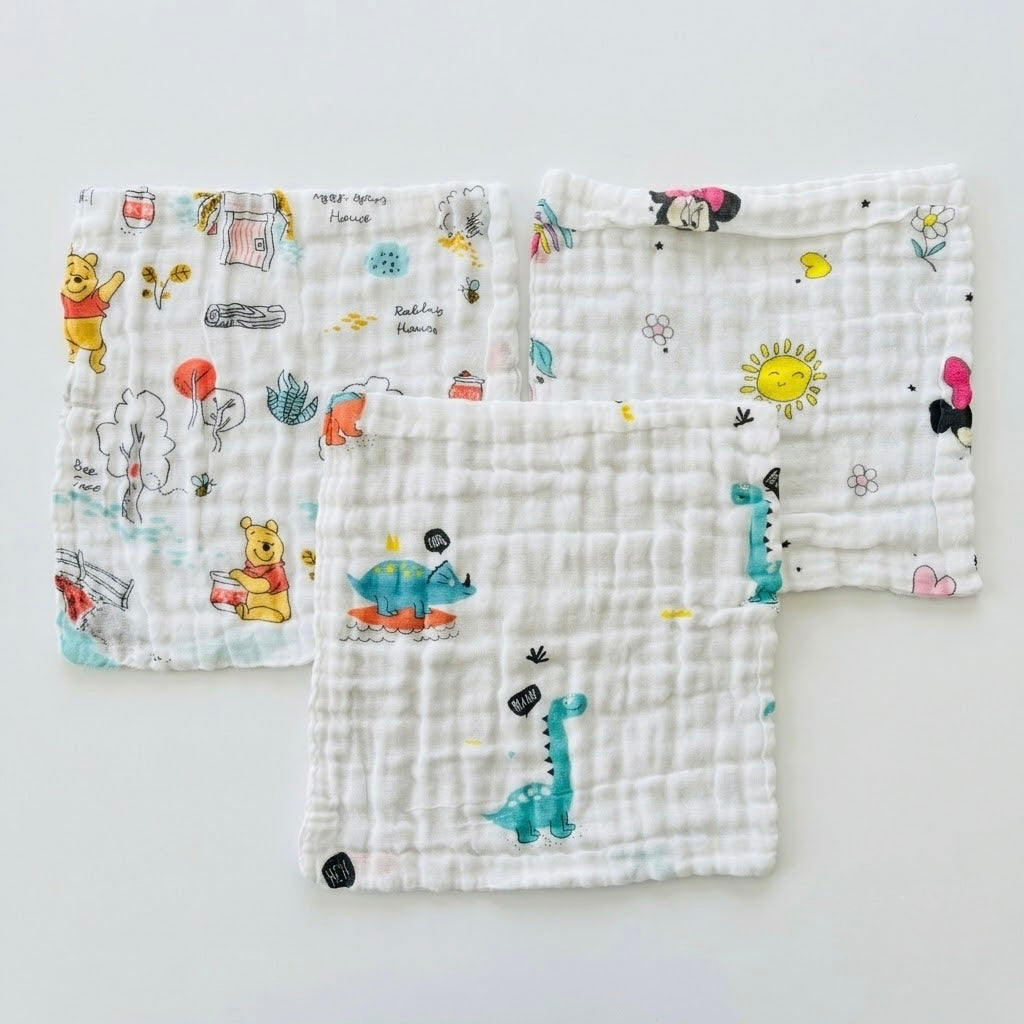 Wash Cloth- pack of 3 Assorted