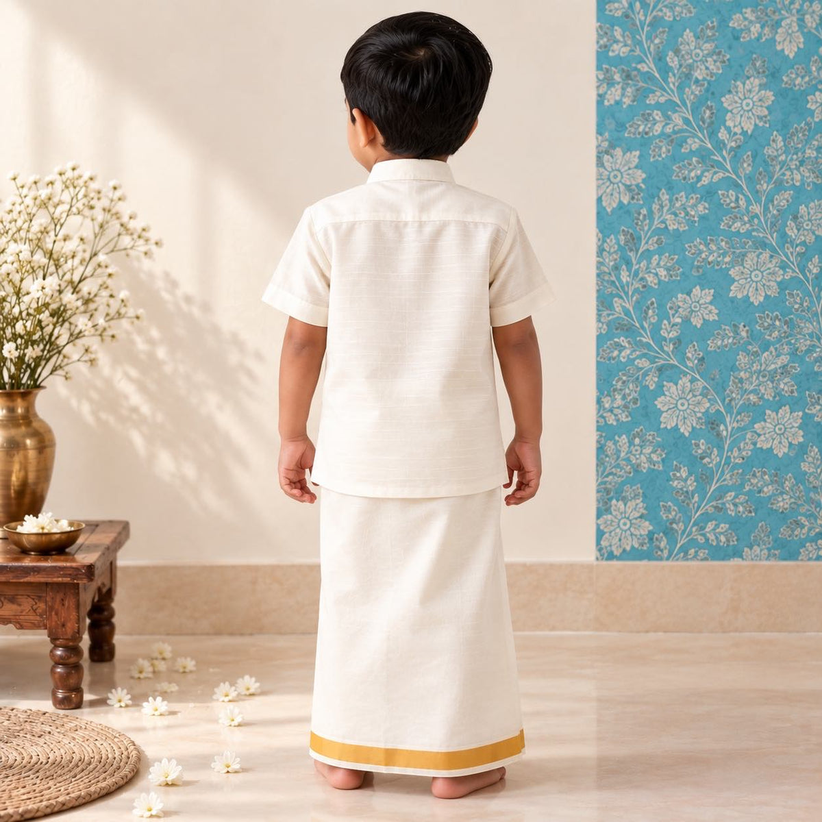 Kids Ethnic - Ponniyin Varnam Shirt