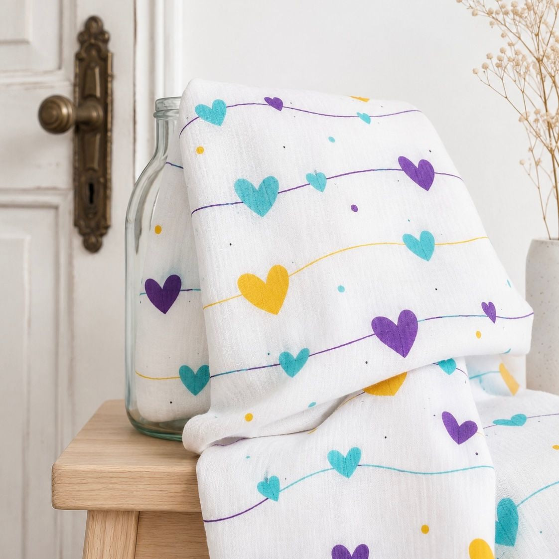 Colour Heart - Swaddles