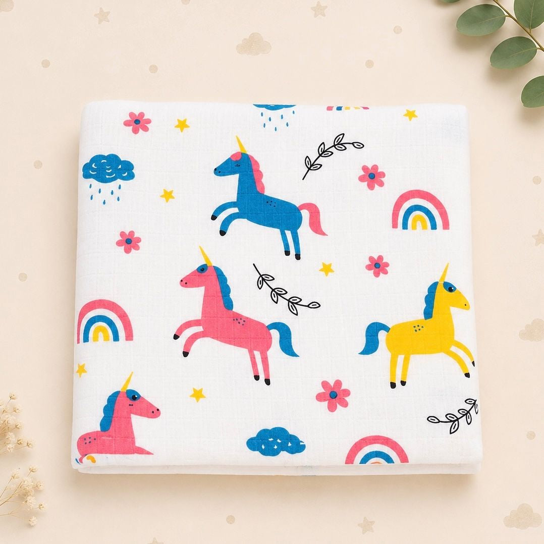 A unicorn-Muslin Towel