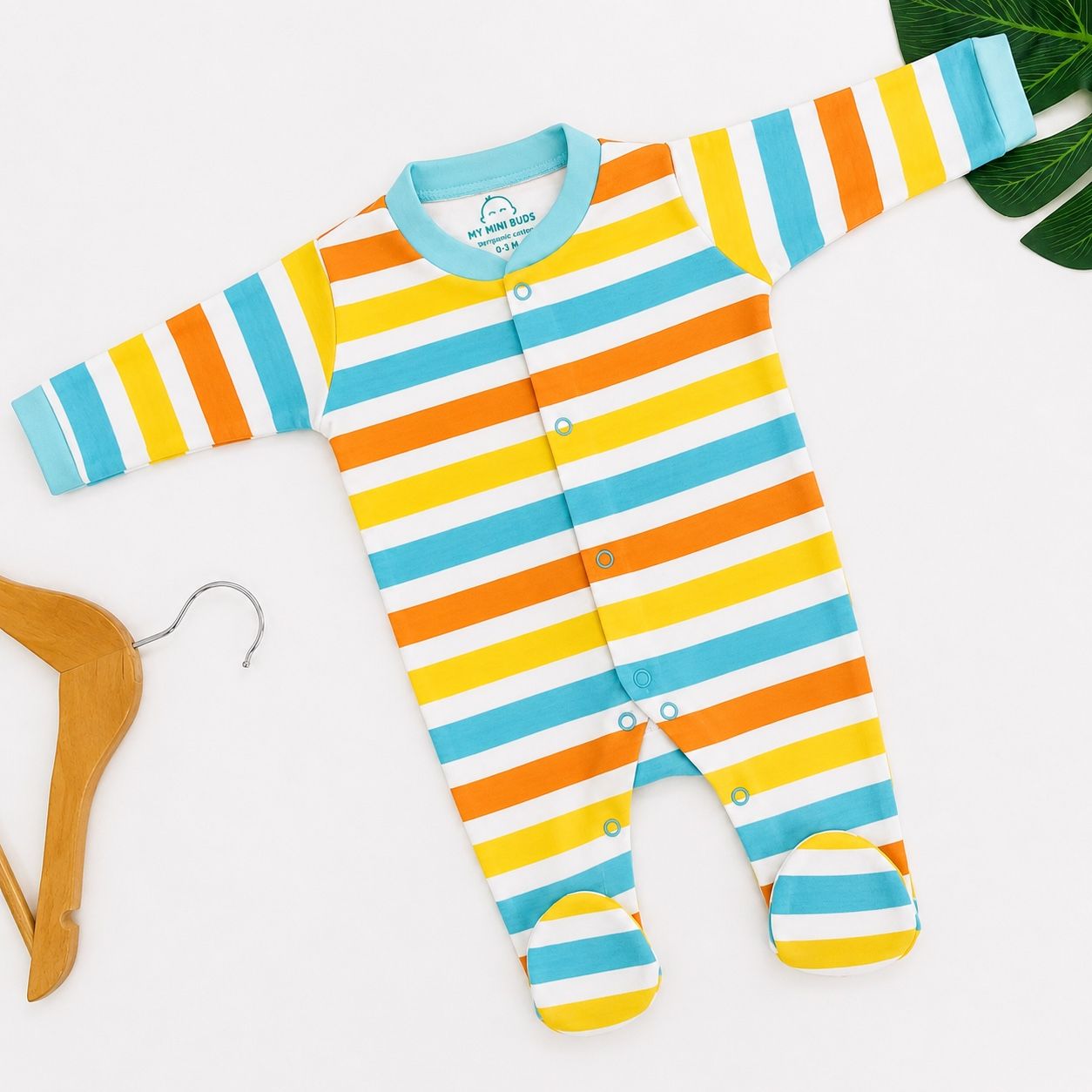 Colour Strip- Sleep Suit