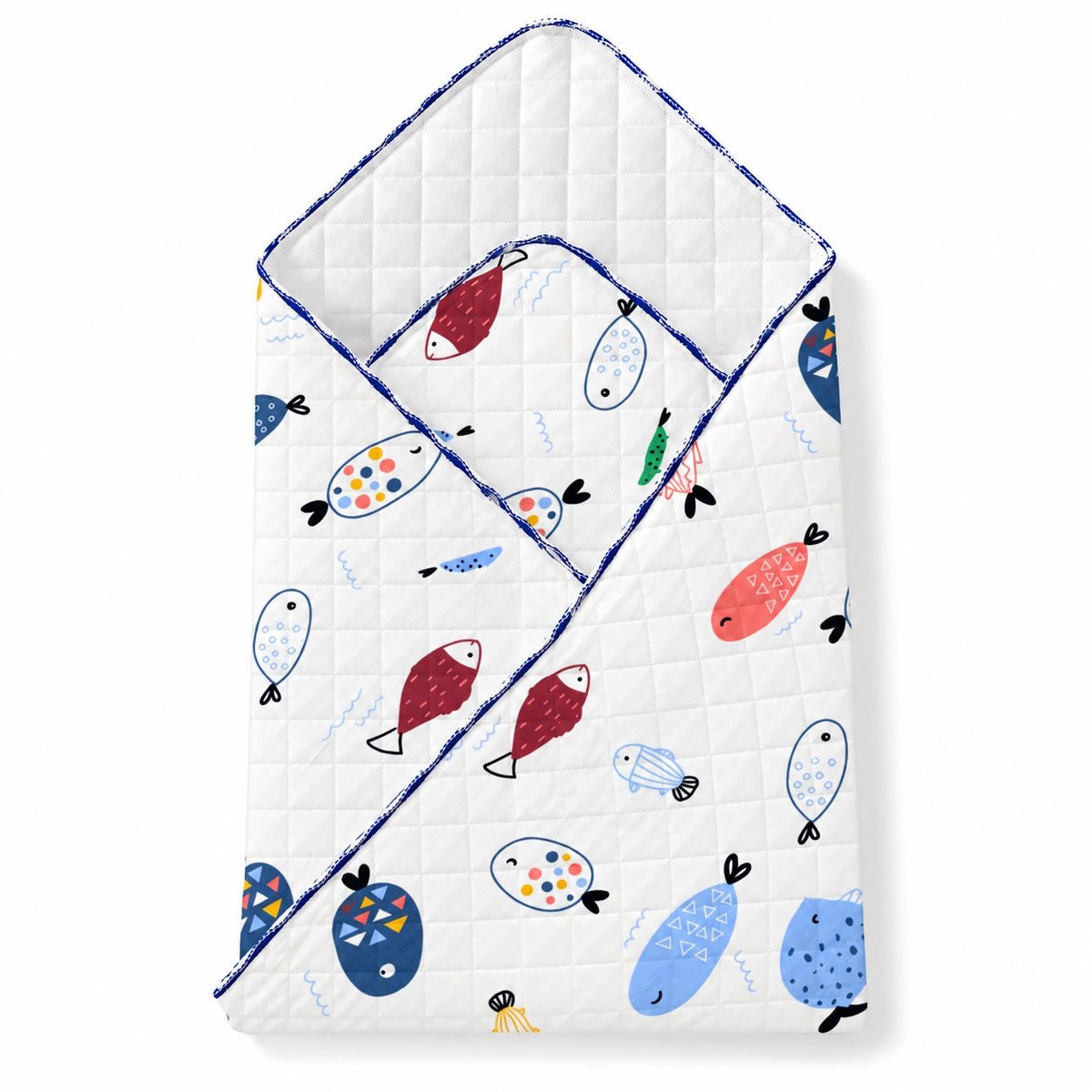 Colour fish -2 layer Blanket 85*85cm