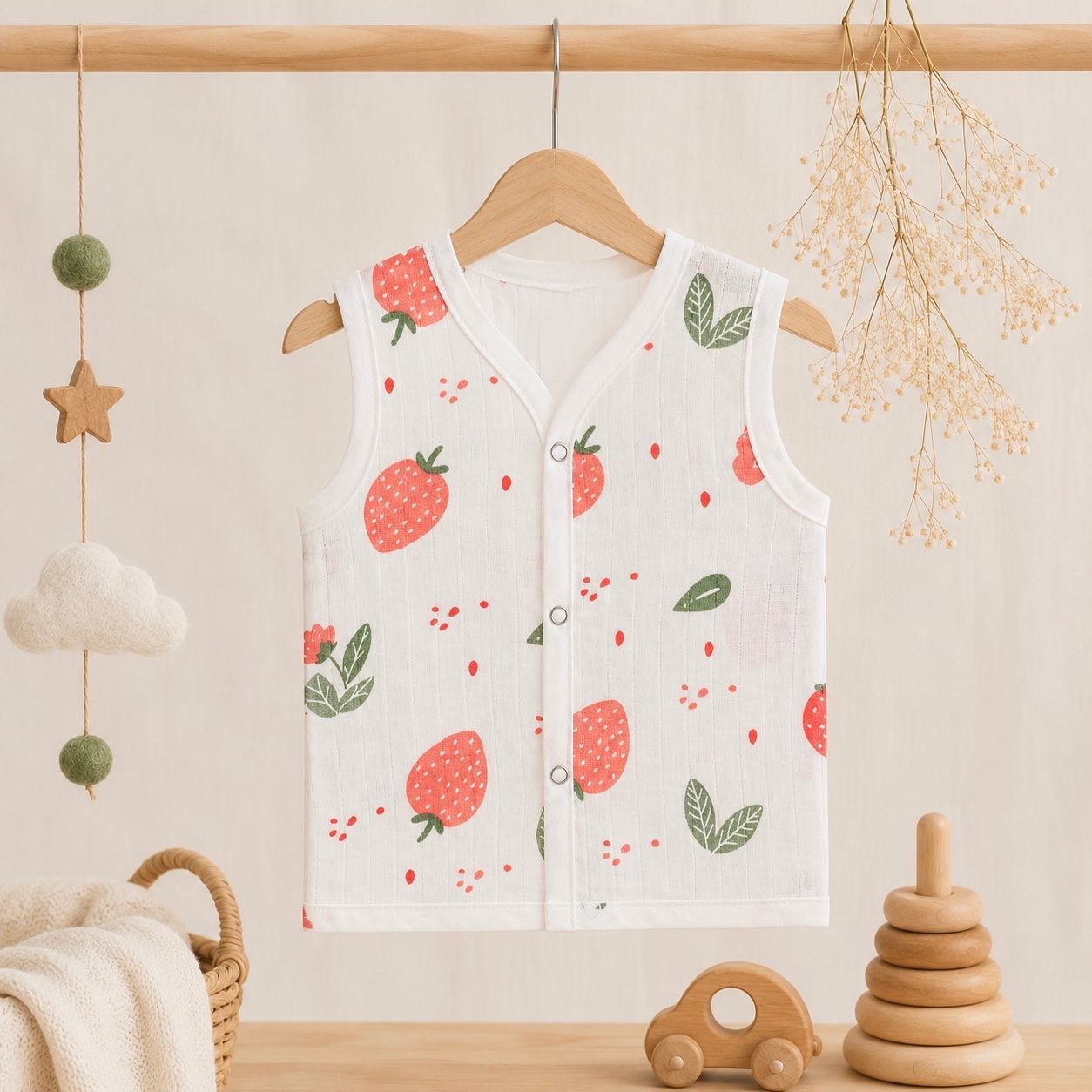 Save_5% Muslin SnapButton Jabla- Combo Pack of 10 (Assorted)