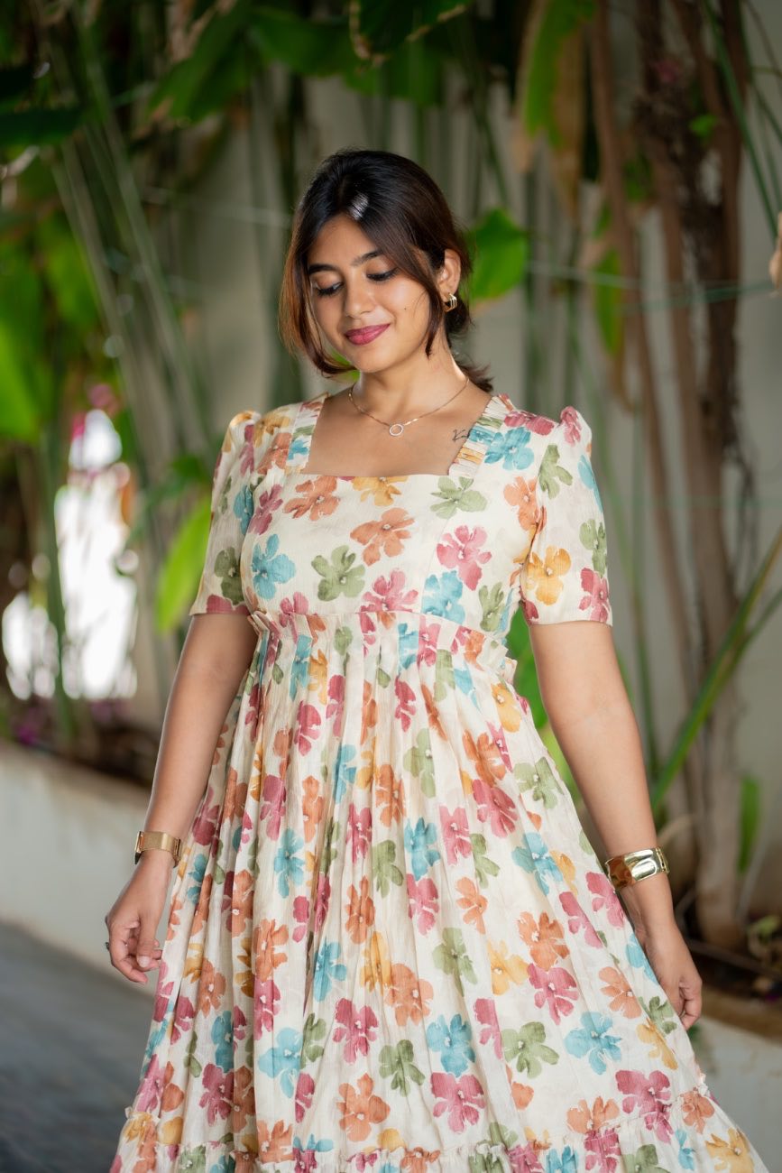 Sandal Bloom floral maternity dress