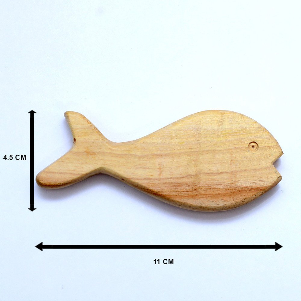 Fish & Oval-Neem Wooden Teether