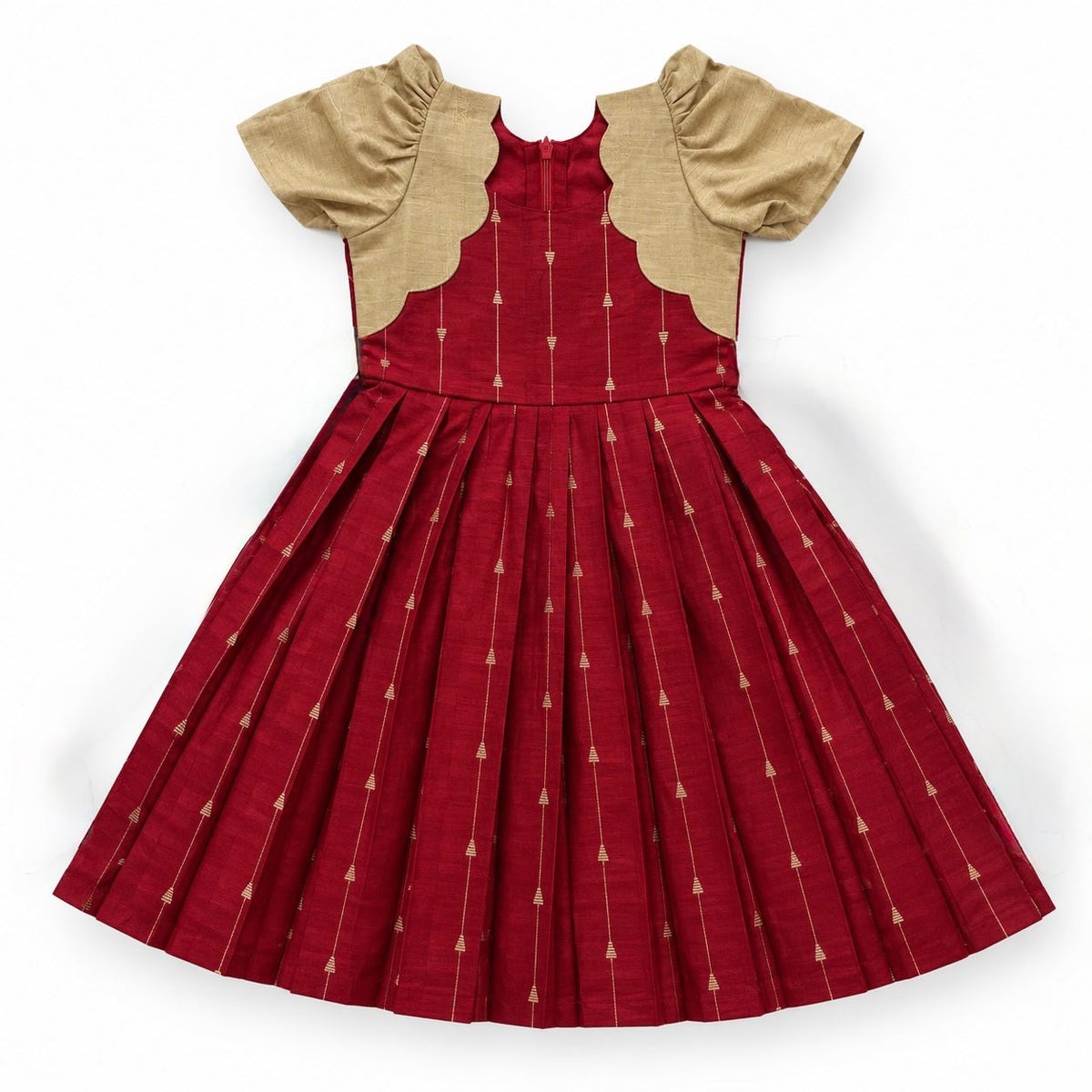 Ruby Gold Ethnic Frock