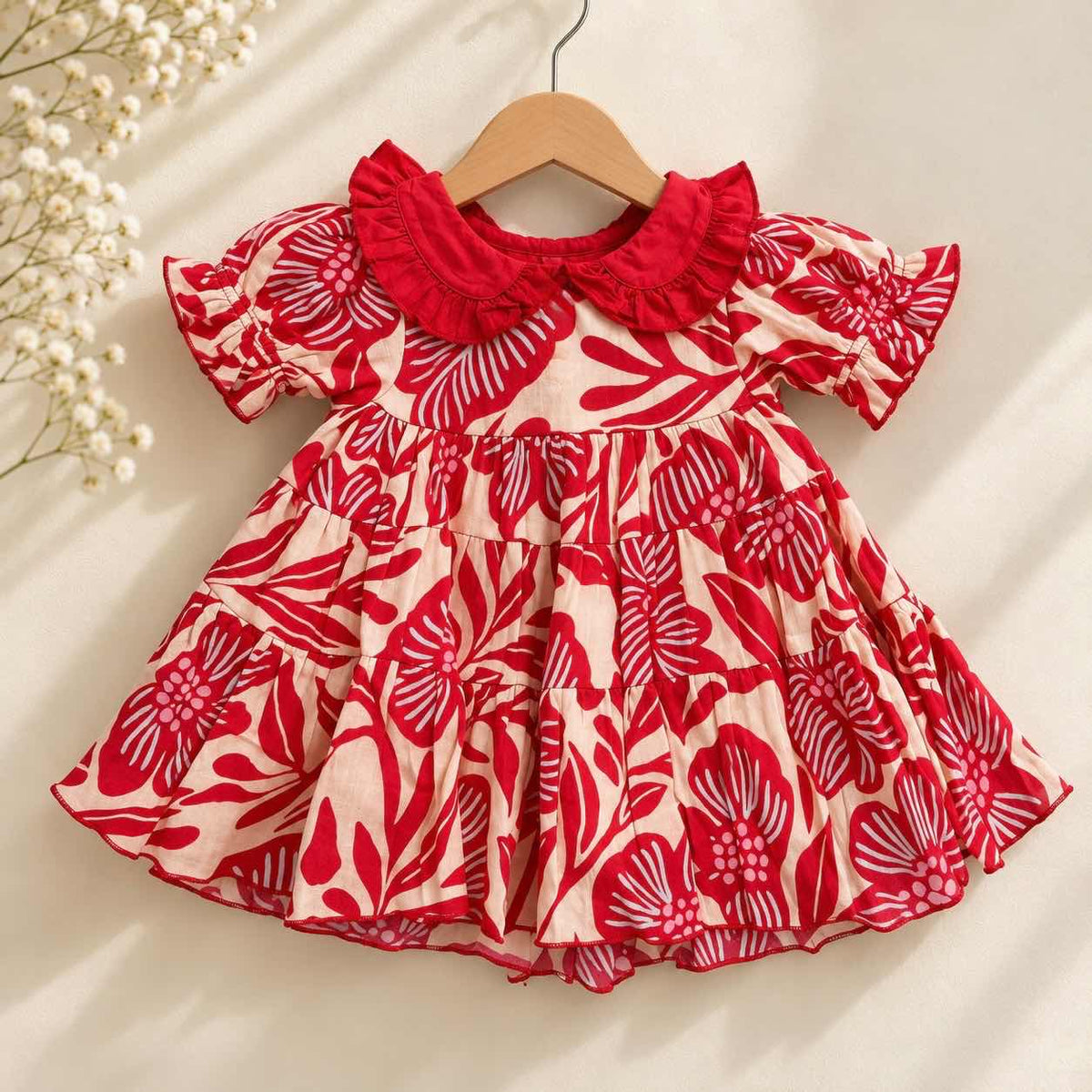 Scarlet Bloom Frock