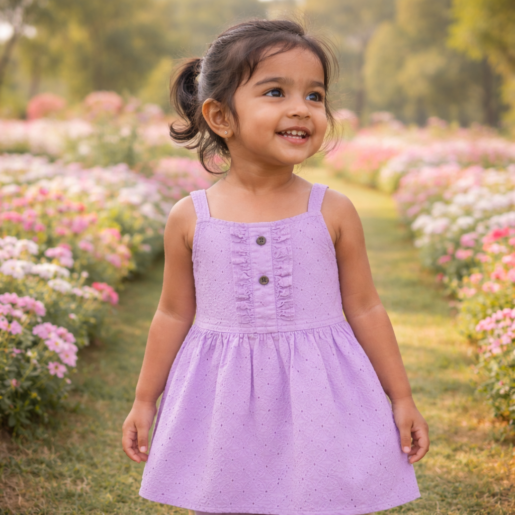 Hakoba Frock- Purple