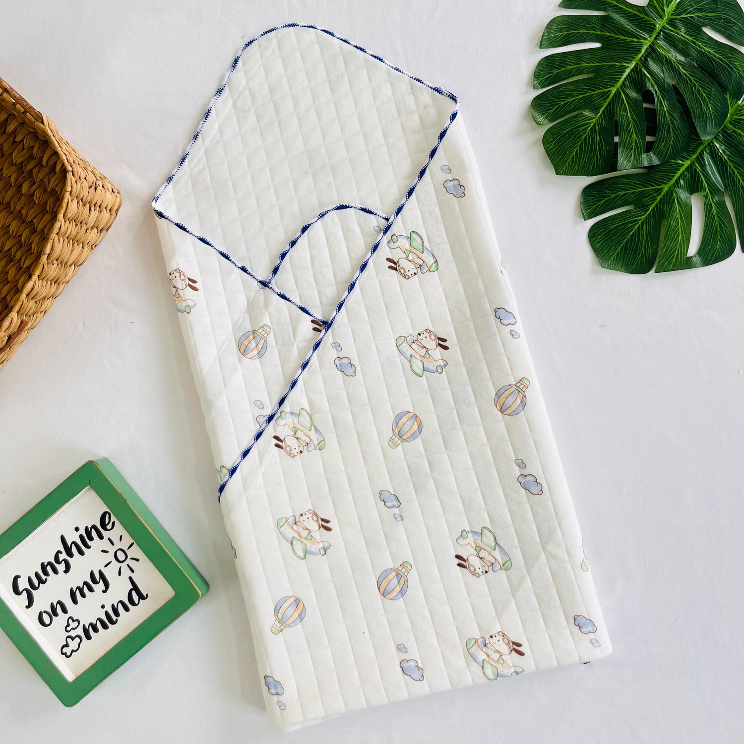 Flying Rabbit -2 layer Blanket 85*85cm