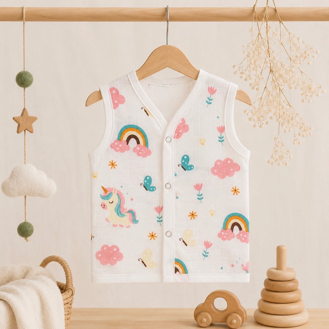 Muslin Snap Button Jabla- Uncoin