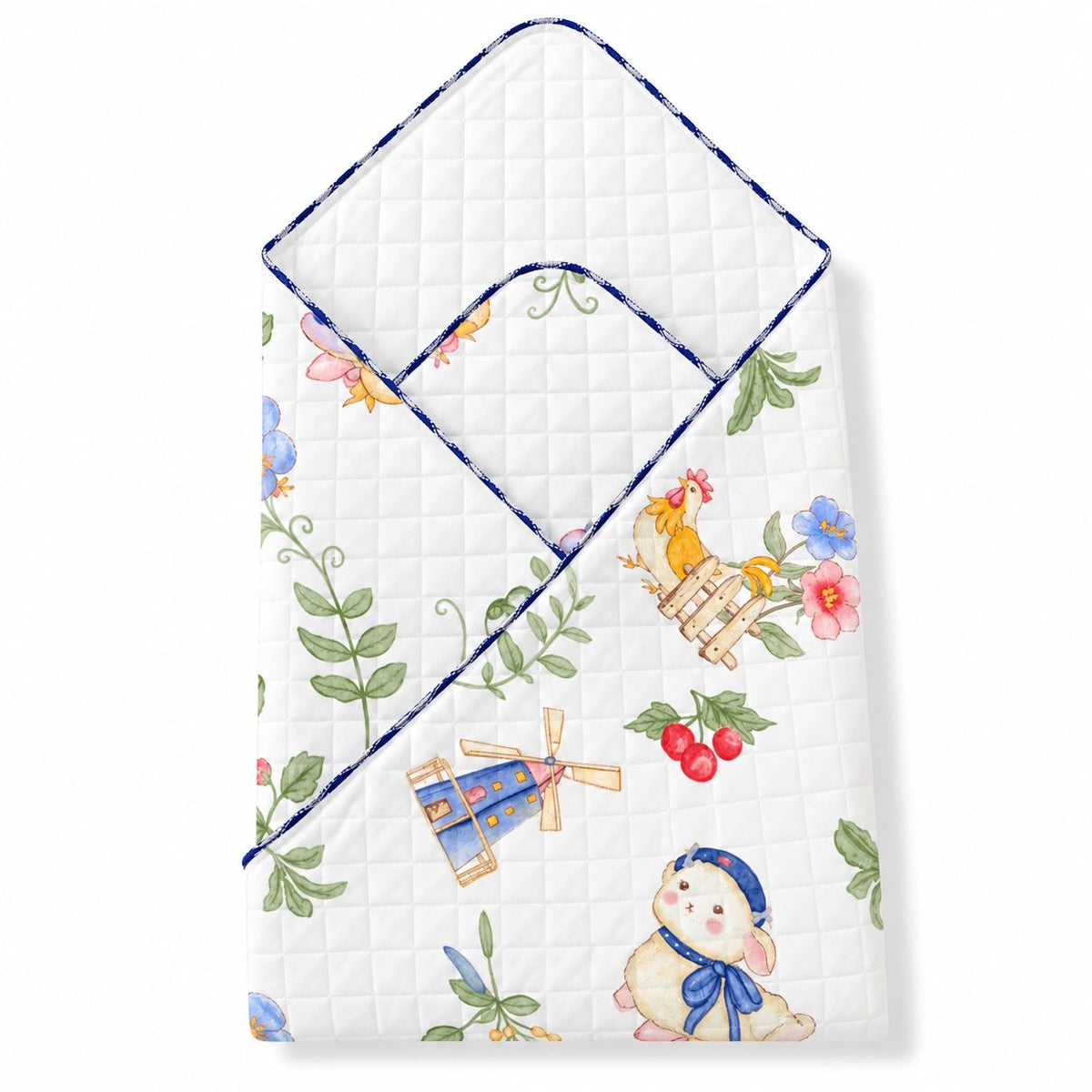 Cartoon print -2 layer Blanket 85*85cm