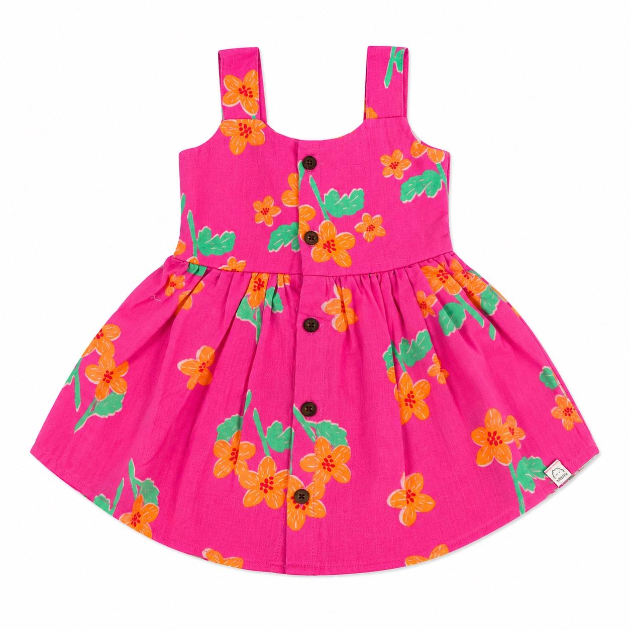 Pink Orange Floral - Nila Frock
