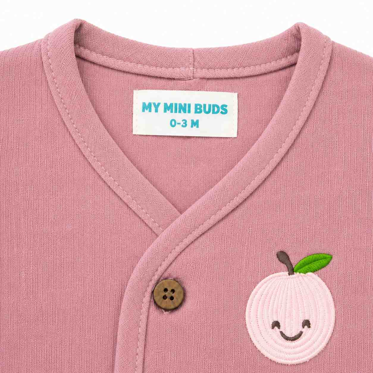 Muslin Jabla set-Crinkle- Smiling fruit
