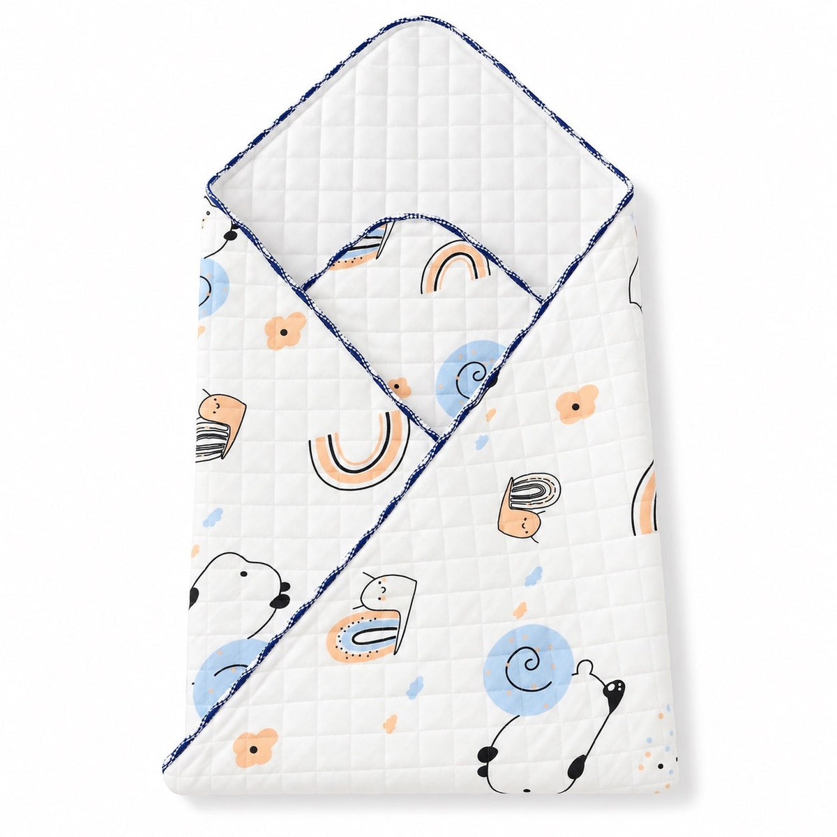 Snail print -2 layer Blanket 85*85cm