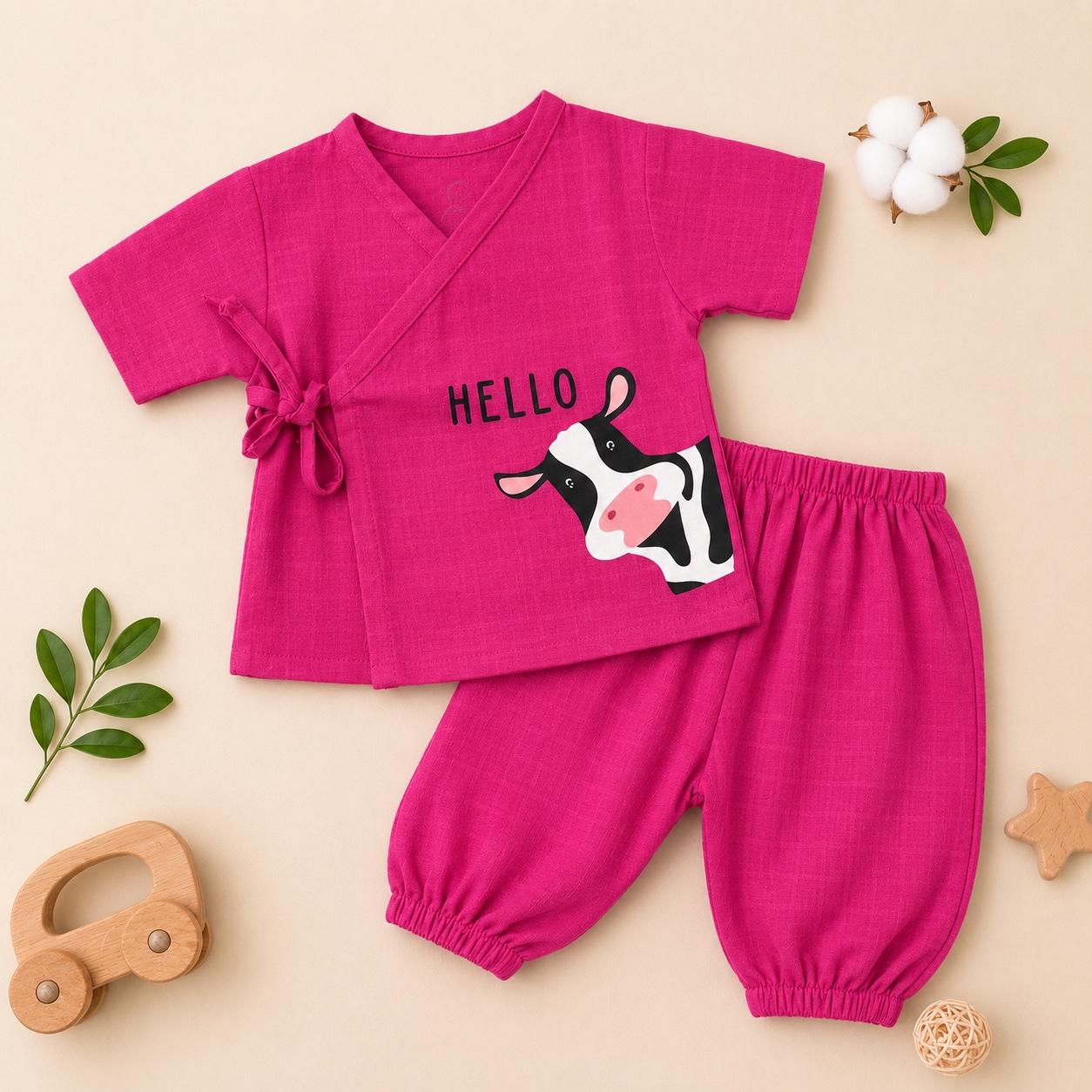 Hello Mooo-Kimonos set
