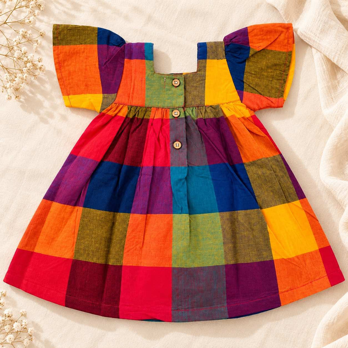 Aria Madras check frock