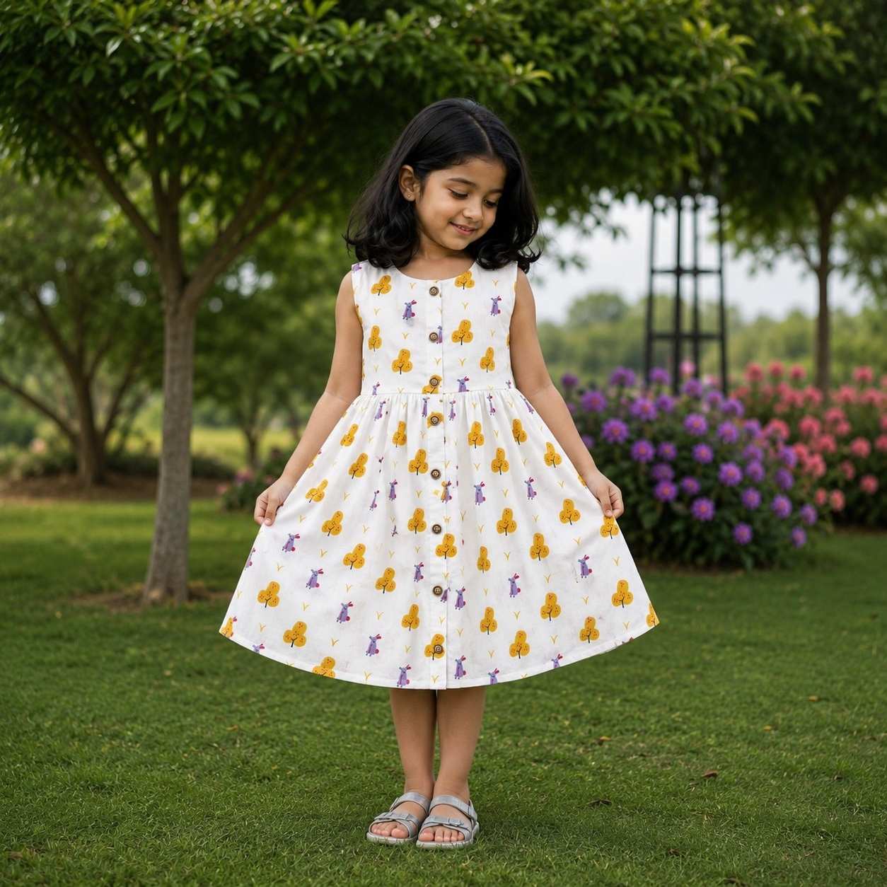 Sleeveless Frock- Rabbit