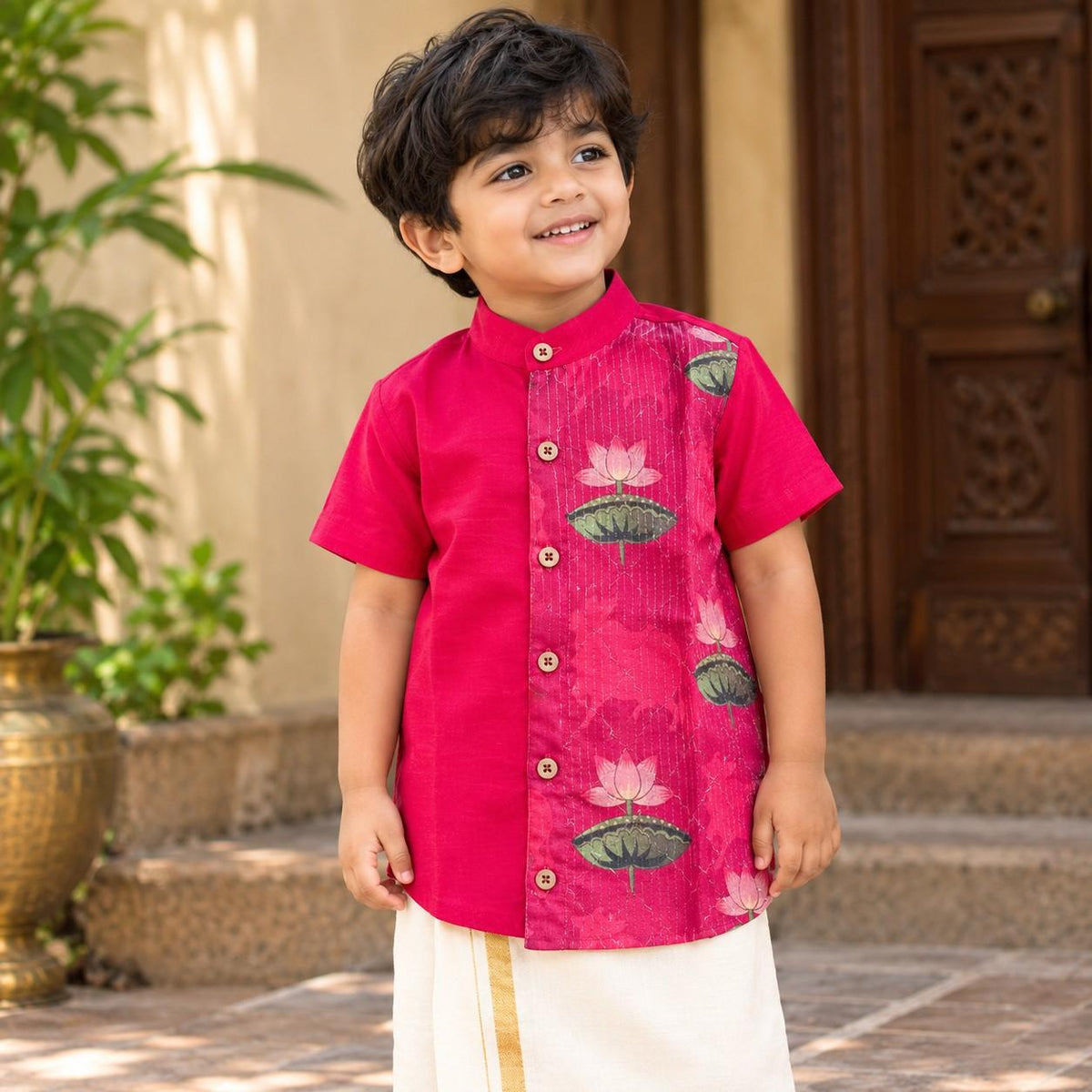 Royale Lotus Ethnic Shirt