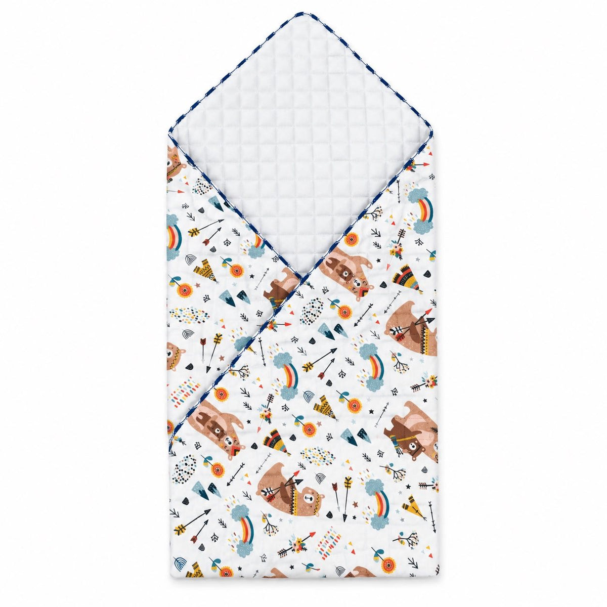 Woodland bear -2 layer Blanket 85*85cm