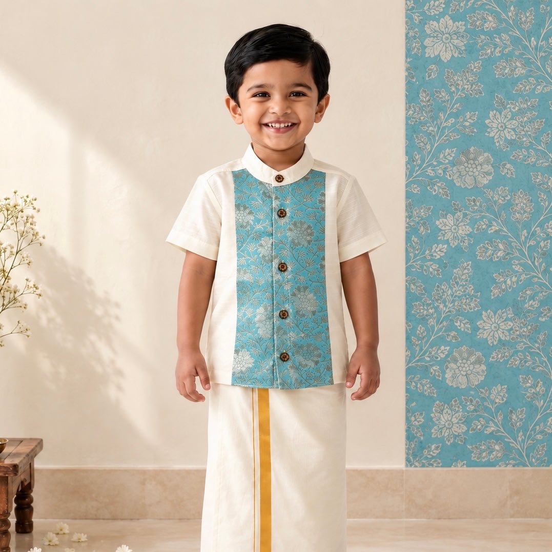 Kids Ethnic - Ponniyin Varnam Shirt