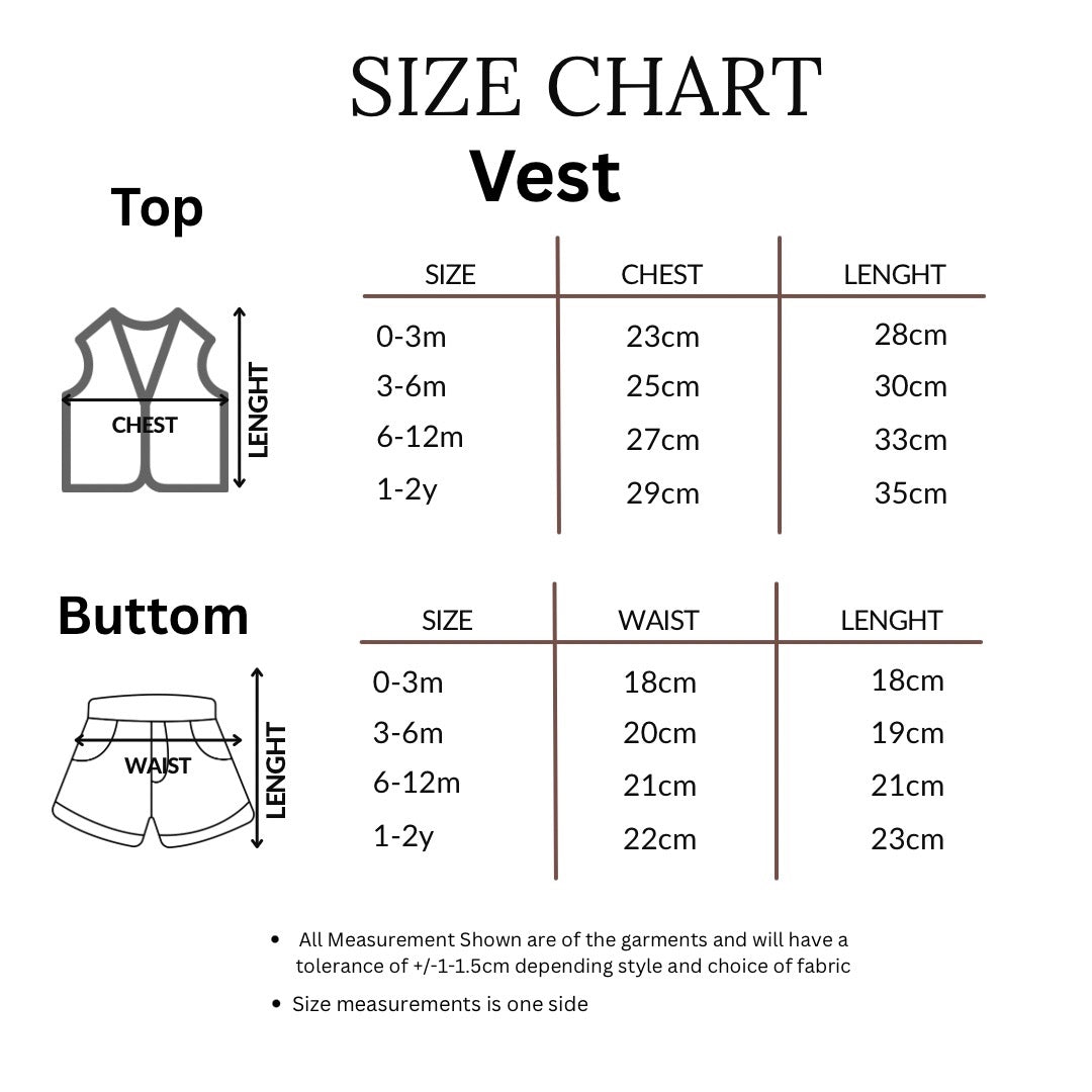 Sky blue vest & short sets