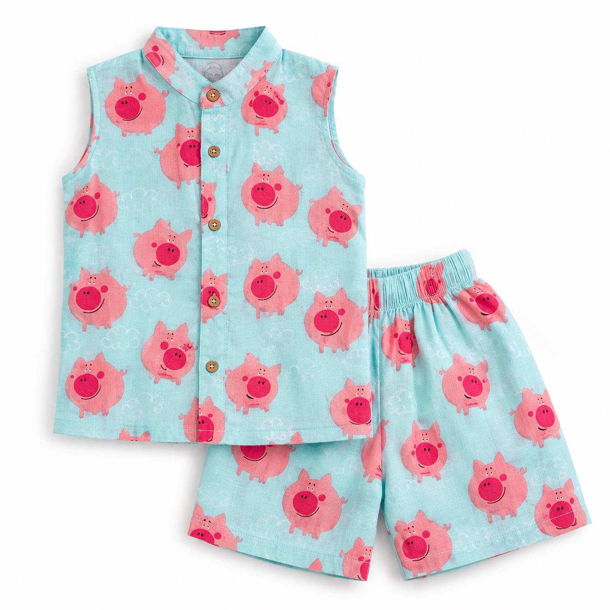 Piggy Pop Sleeveless Co-ord Set