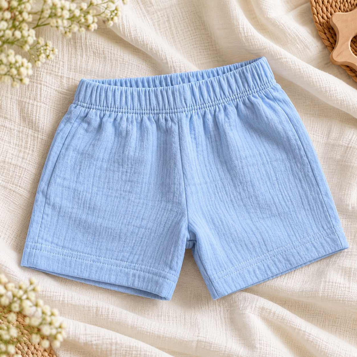 Sky blue vest & short sets