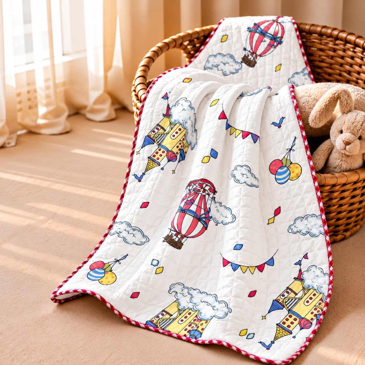 Magic circus -2 layer Blanket 85*85cm