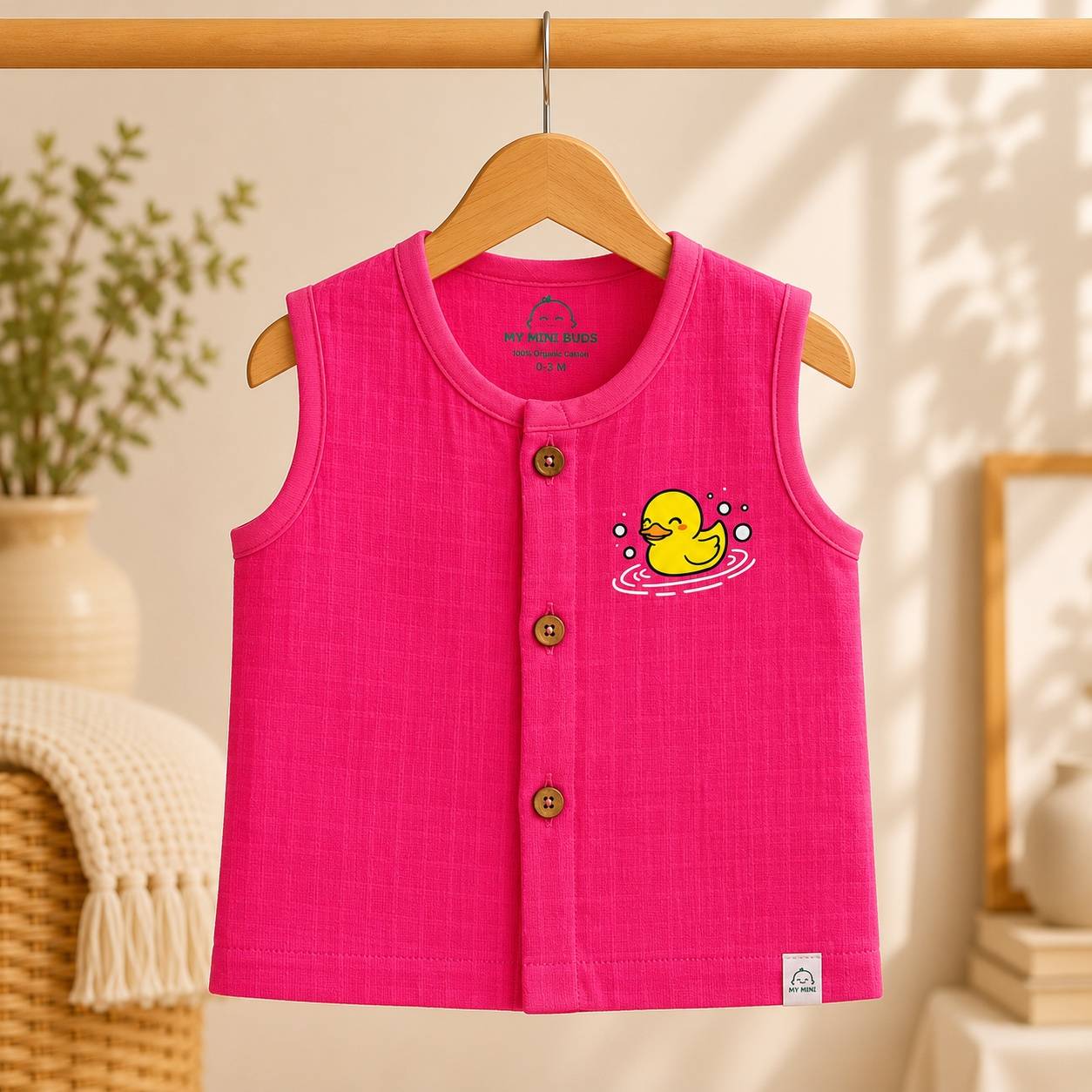 Muslin Jhabla-A Pink Duck