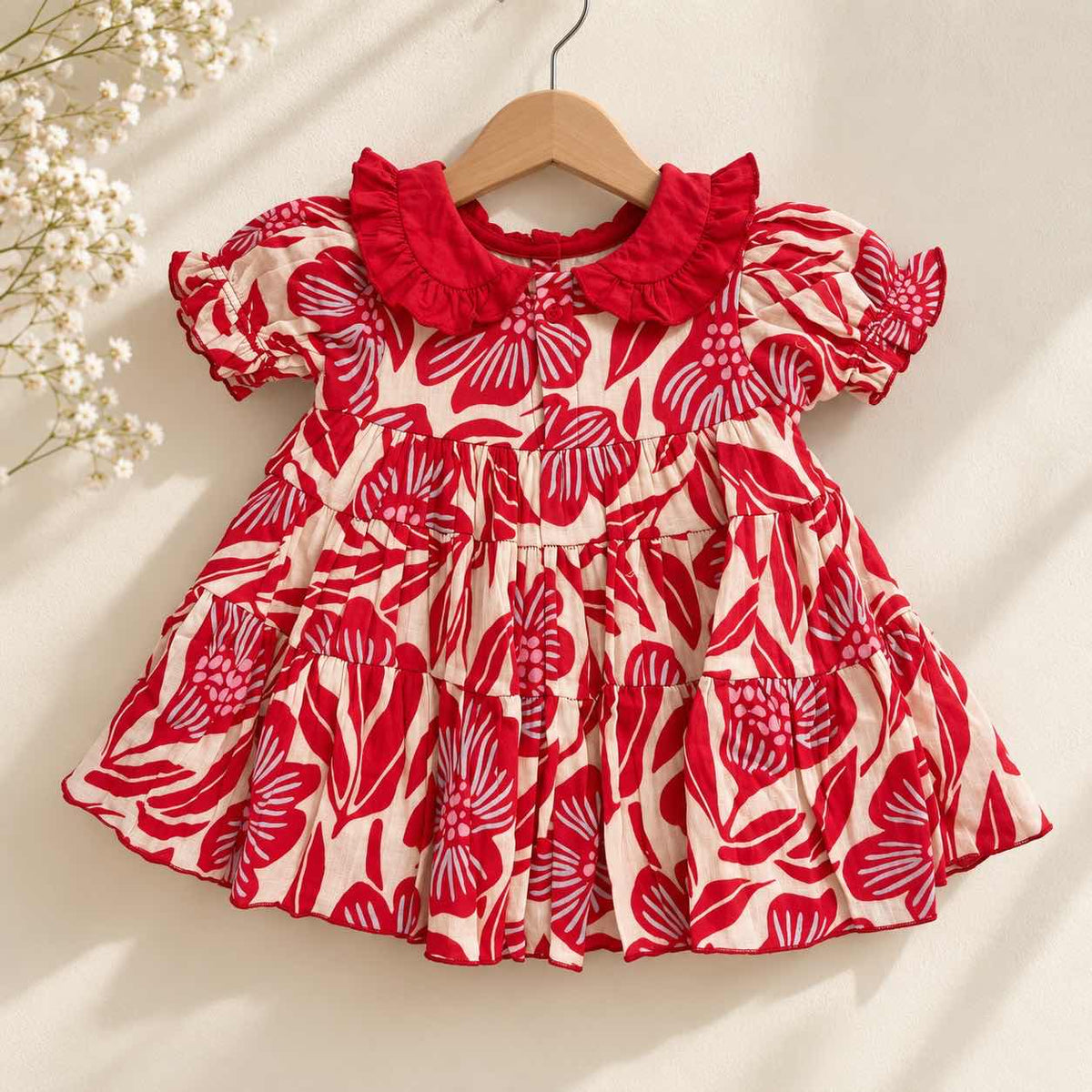 Scarlet Bloom Frock