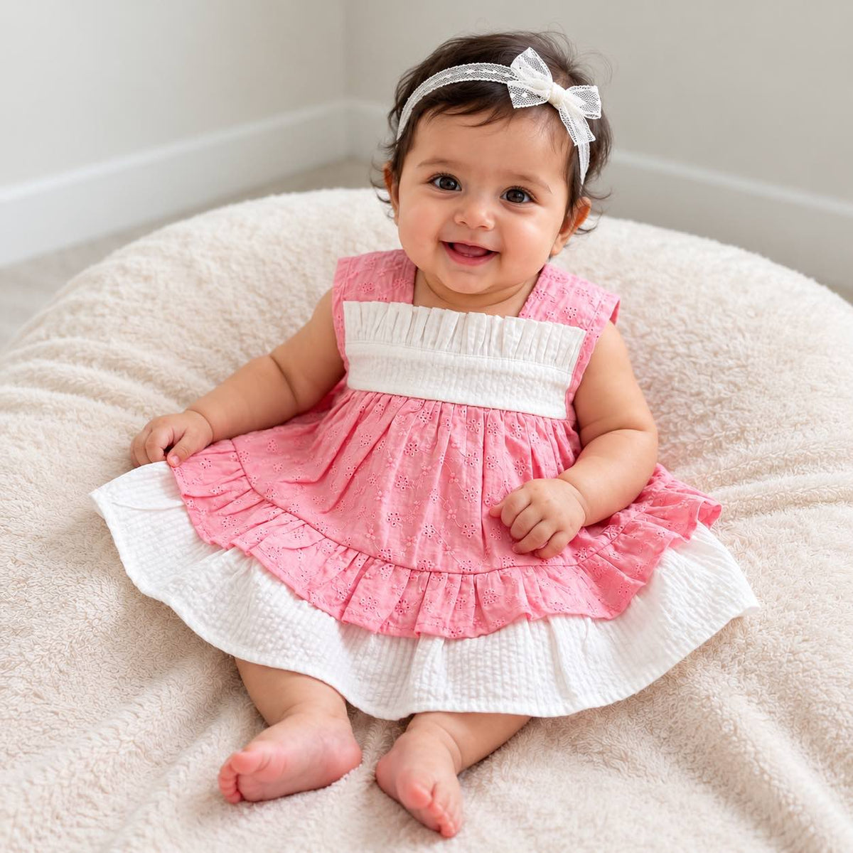 Pink hakoba Party frock