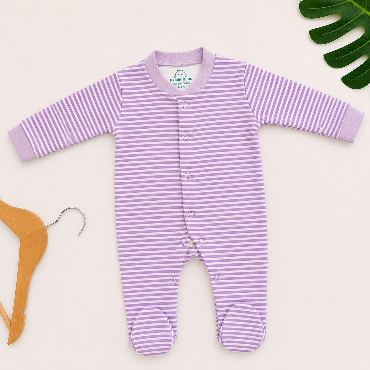 Sleep Suit- Purple Combo