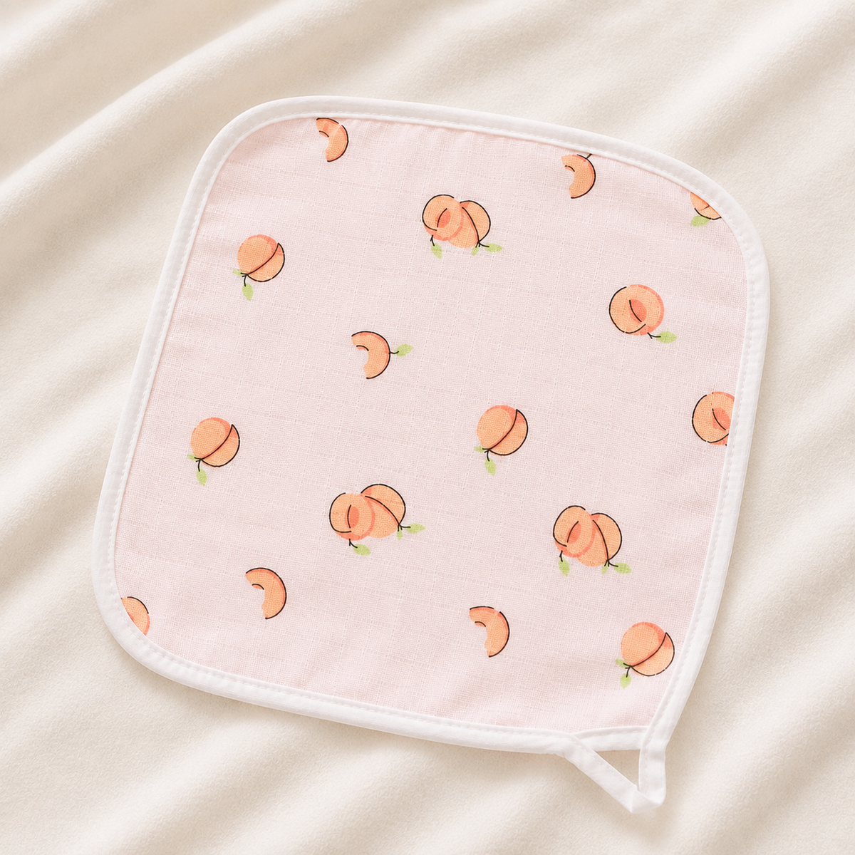 Wash Cloth- Peach print