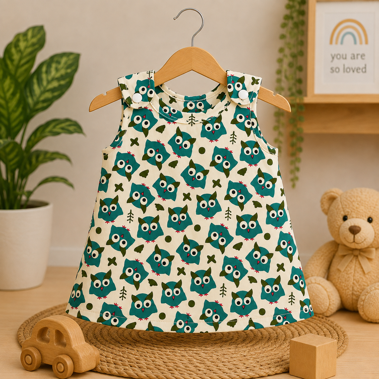 Cartoon Owl - Jabla Shoulder Button