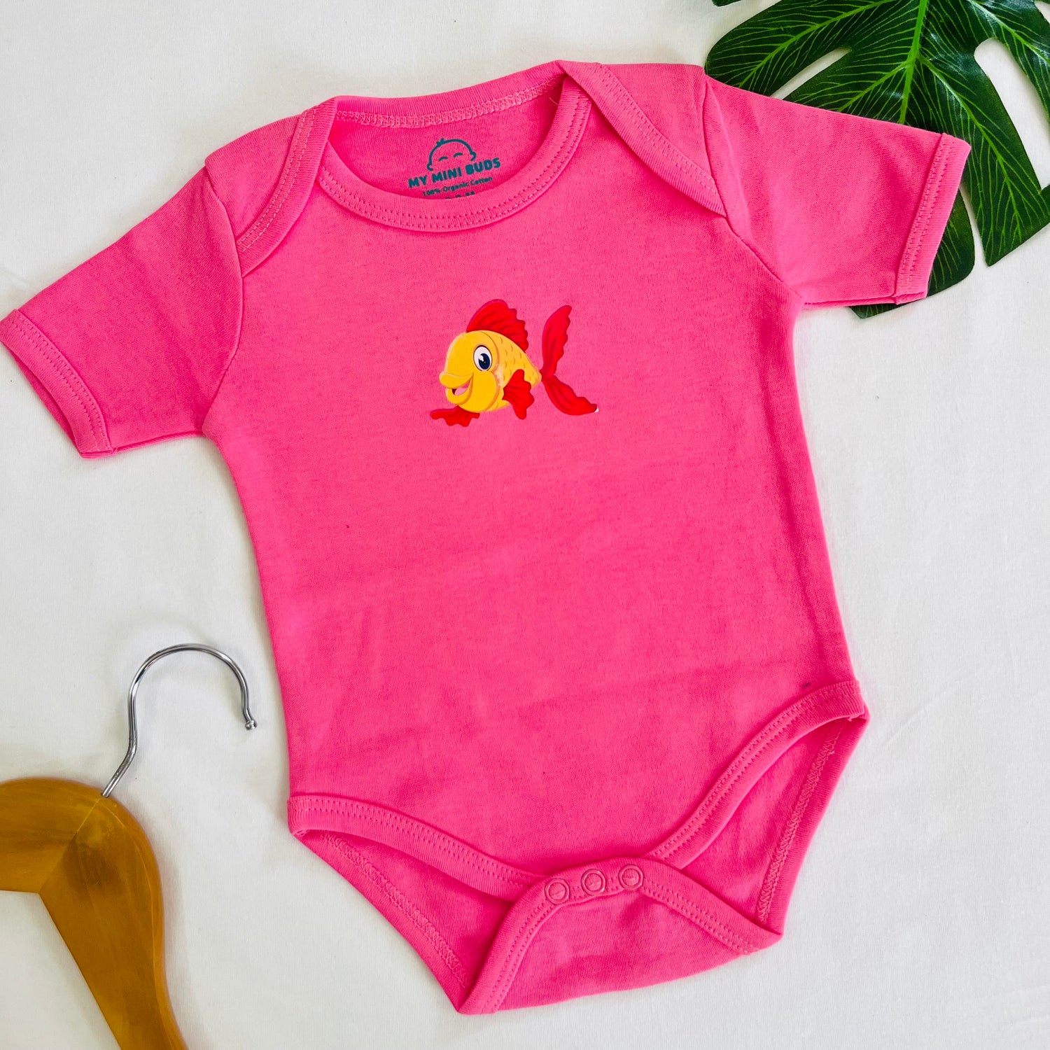 Pink Fishprint - Rompers