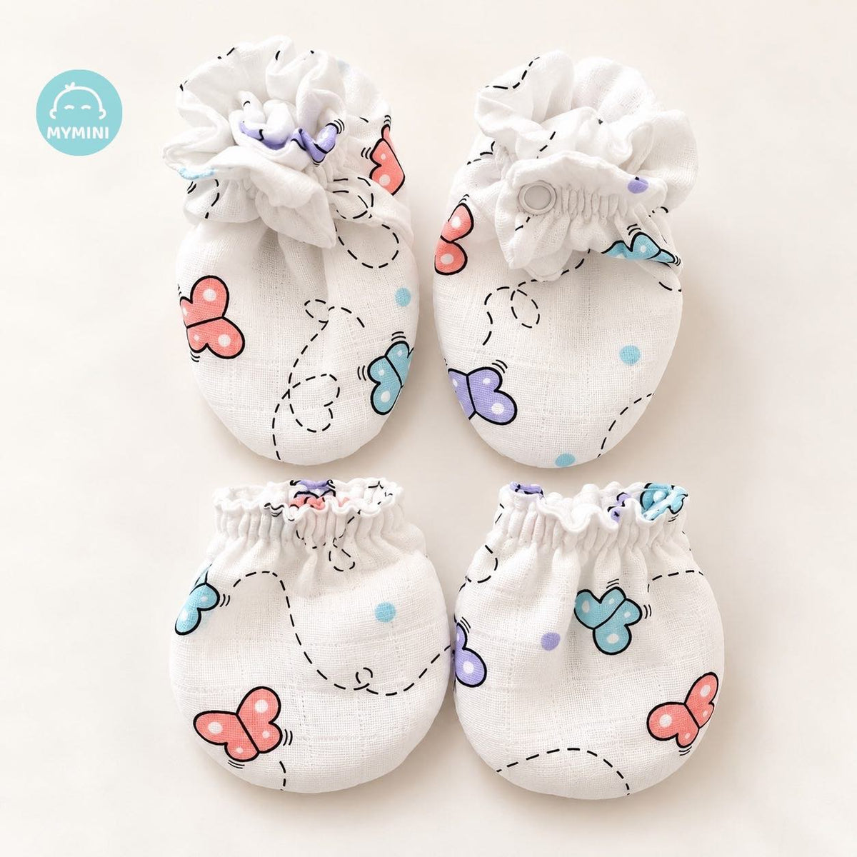 A snap hug -Booties & Mitten Butterfly