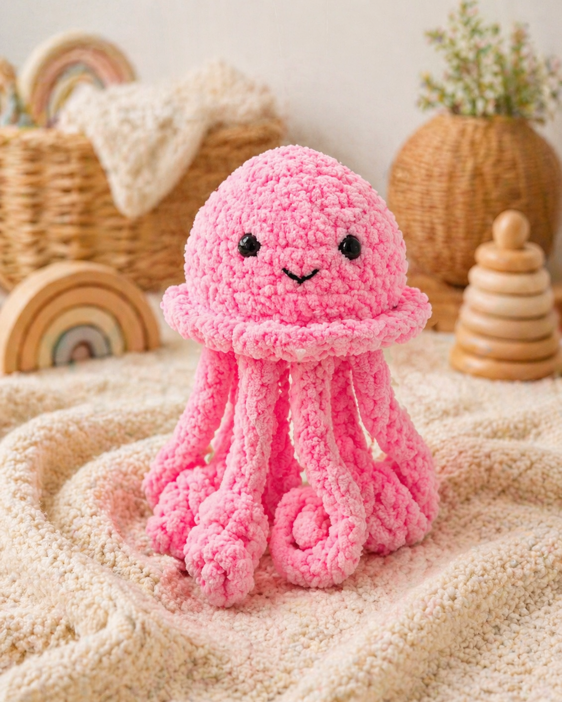 Crochet Toy-Octopus-Handmade