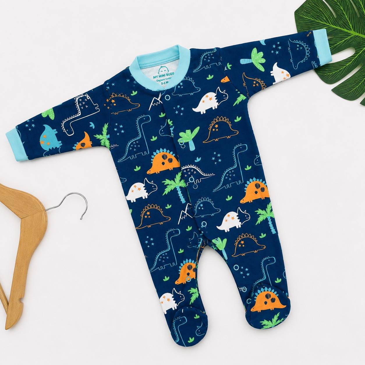 Blue Dino - Sleep Suit