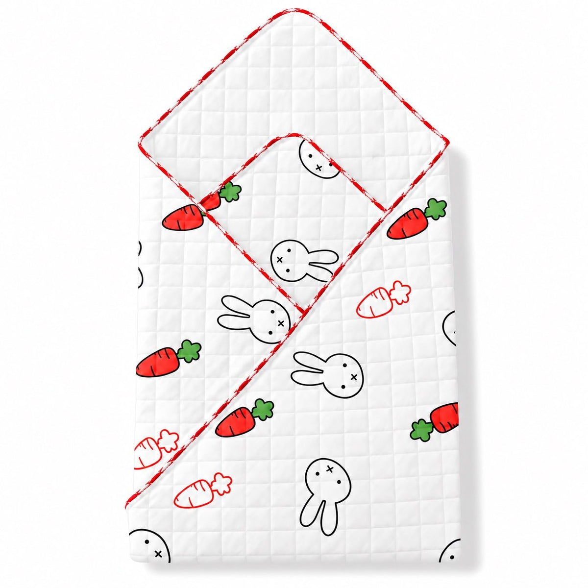 Bunny&carrot -2 layer Blanket 85*85cm