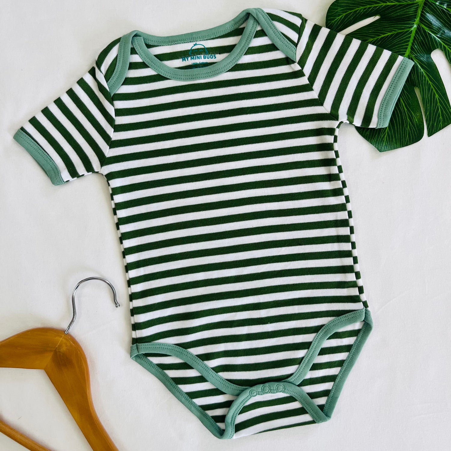 Green Stripes - Rompers