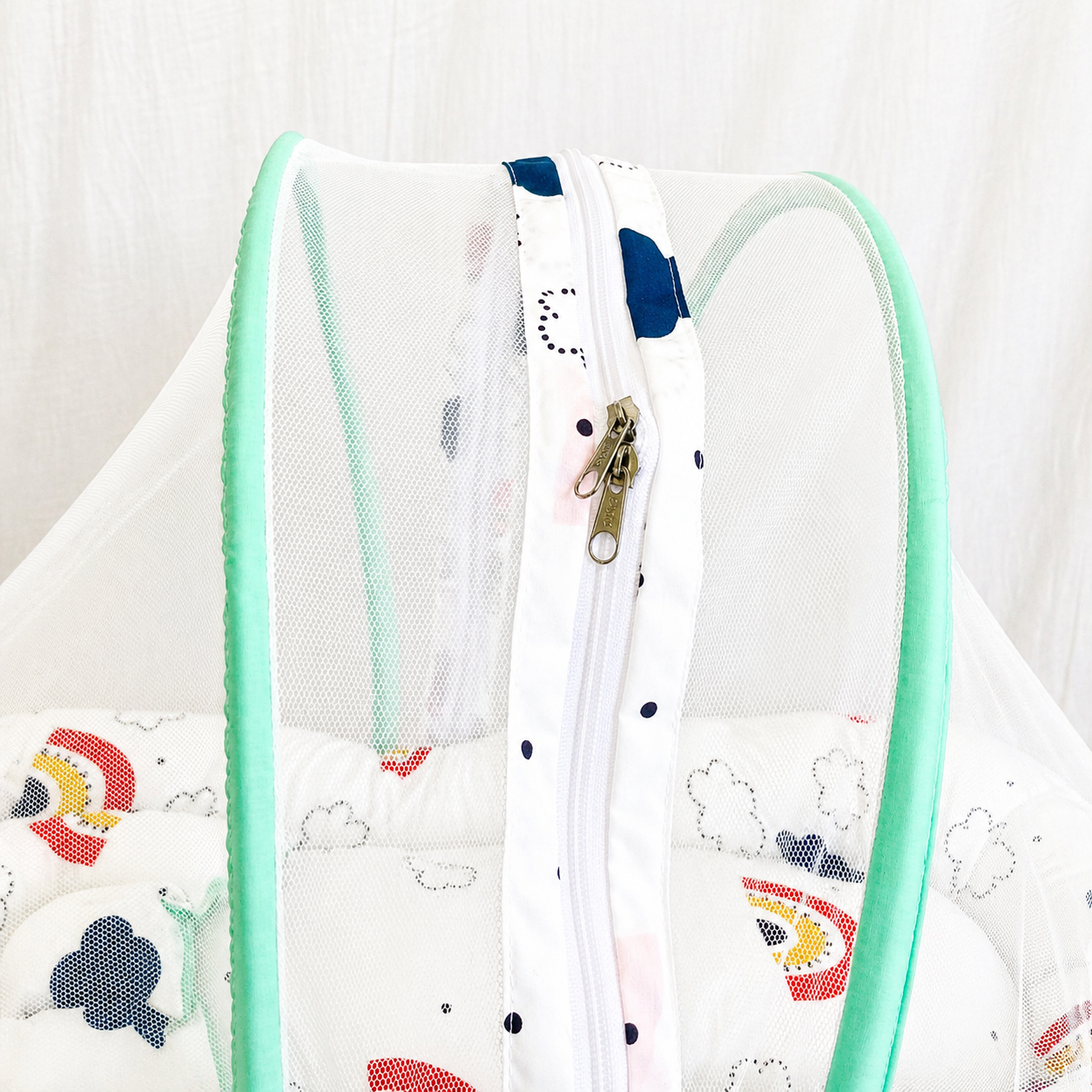 Cloud and Rainbow -New Born Bed with Net