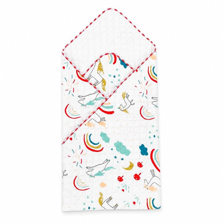 Rainbow -2 layer Blanket 85*85cm