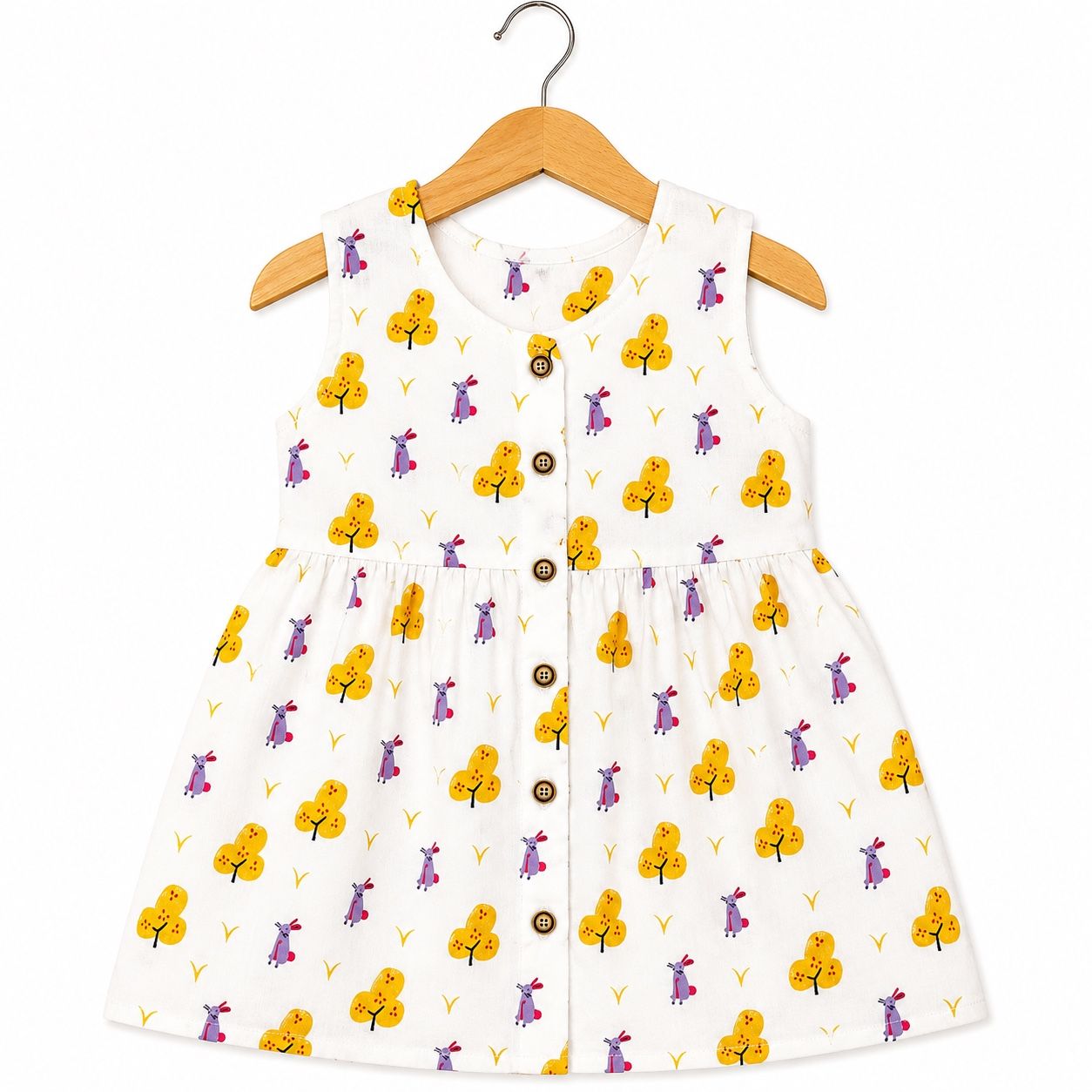 Sleeveless Frock- Rabbit