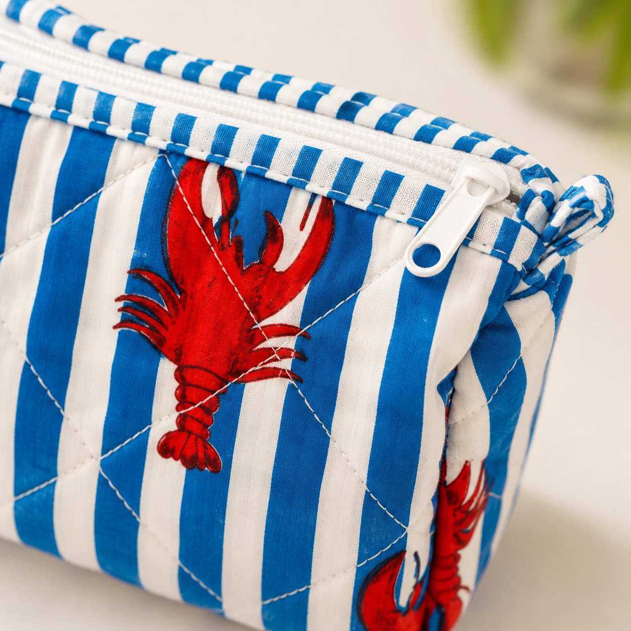 Pack of 3_ Blue Stripe- Toiletry bag