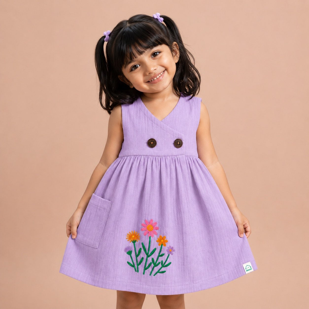 Purple  Kimono Frock