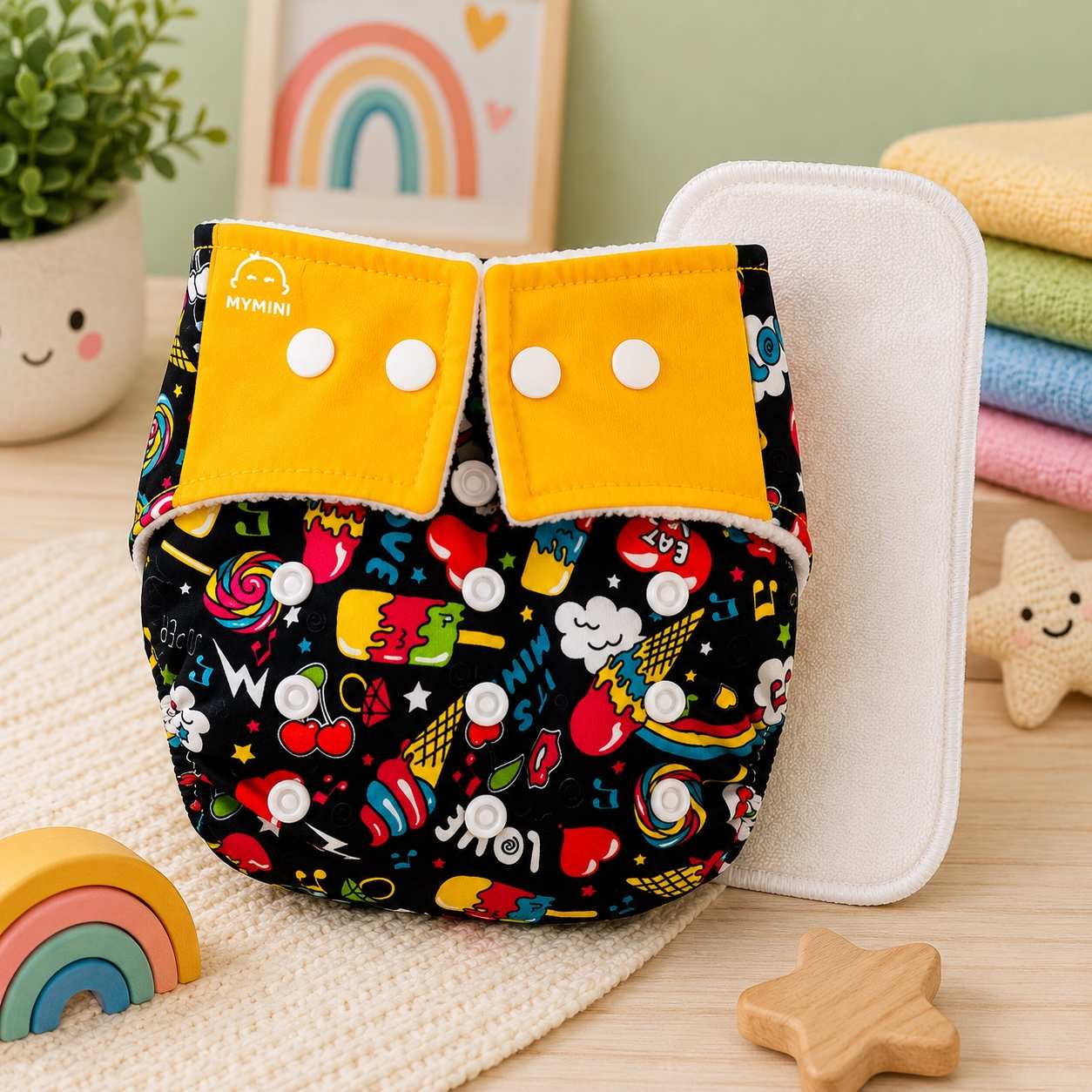A Reusable Cloth Diaper-combo of 5_ Save 5% (Assorted)